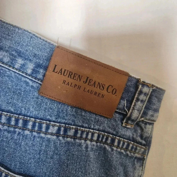 Lauren Ralph Lauren Medium Wash Womens Plus Size Cropped Jeans Size 18W - Picture 6 of 6